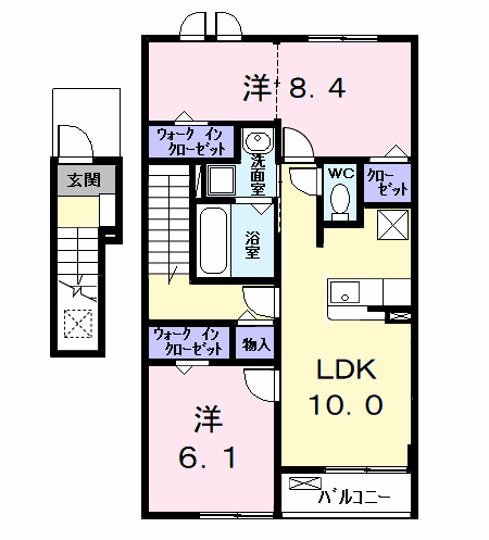 Planta 2LDK de フェリーチェ