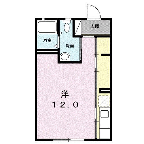 Planta 1R de プランドール野中Ａ