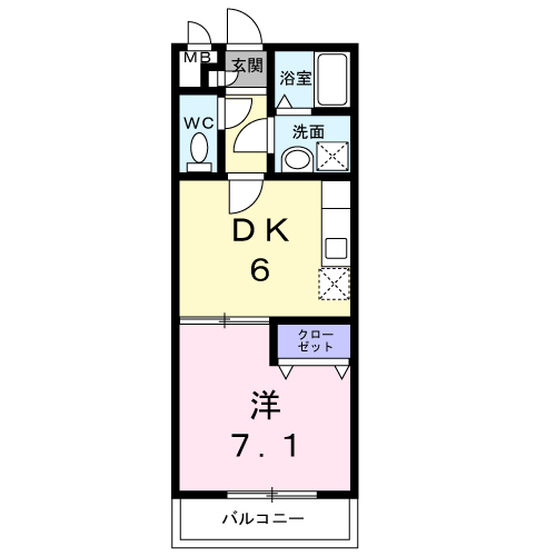 Planta 1DK de アンプルールリーブルＷｉｎｇ